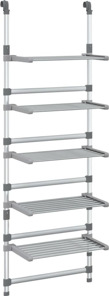 A multi-tiered hanging drying rack.