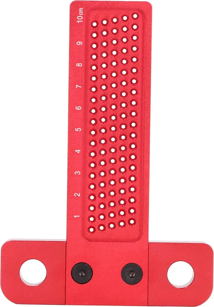 Règle de traçage aluminium 100mm avec trous de positionnement précis