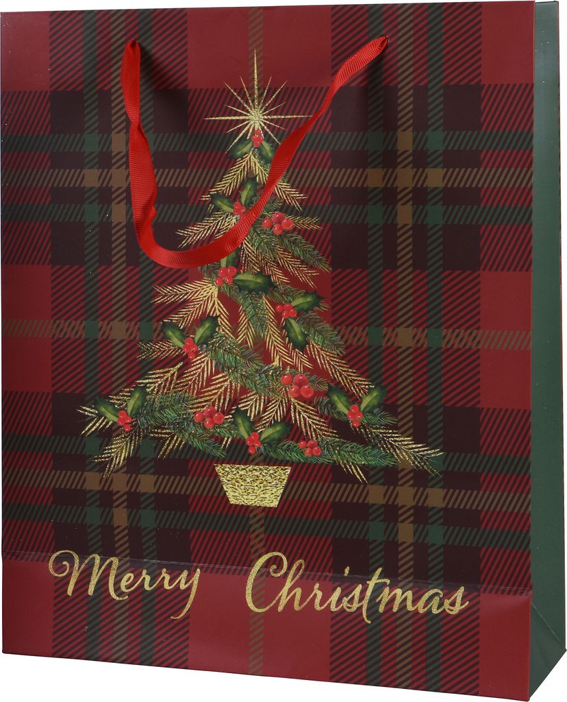 Geschenktüte Weihnachten 18x8x24cm mit Henkel und Motiv 1 Produktbild 1