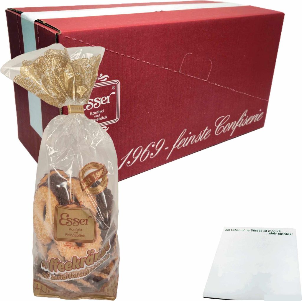 Esser Kaffeekränze mit Zartbitterschokolade (10x250g Beutel) VPE + usy Block
