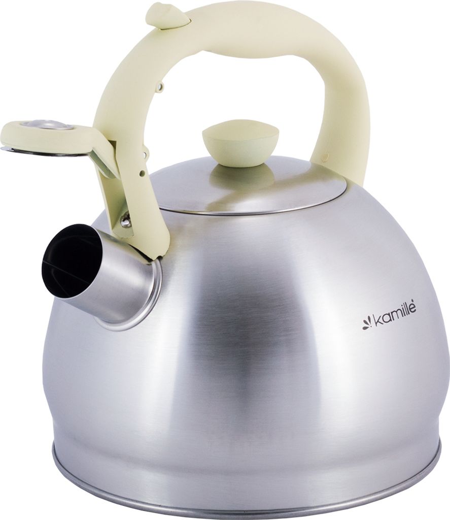 Wasserkocher mit Pfeife aus Edelstahl 2.0L INDUKTION KAMILLE KM-0693BG