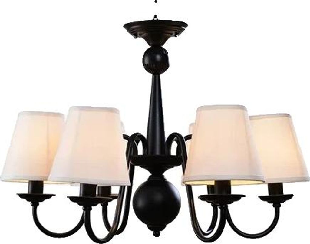 Kronleuchter, Moderner Industriestil, Energieeffiziente LED, 6 Lichter Form, 3 Farbtemperatur