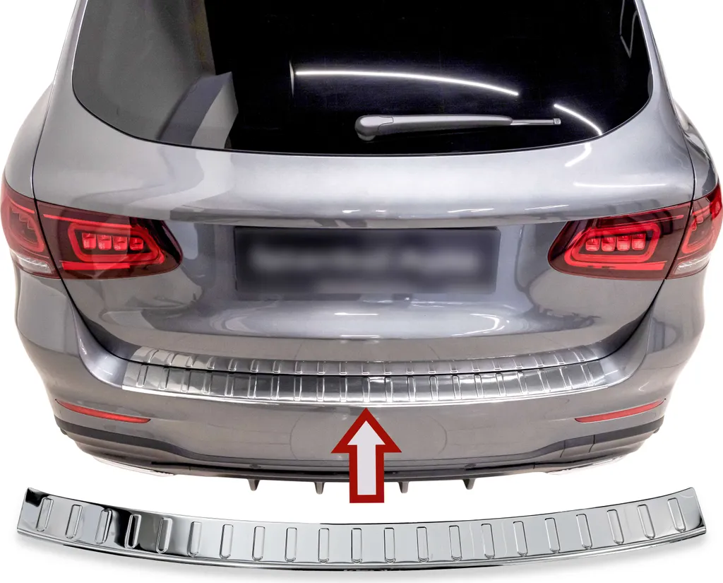 Protection Pare-Chocs Mercedes GLC X253 pour Chargement de Coffre Inox