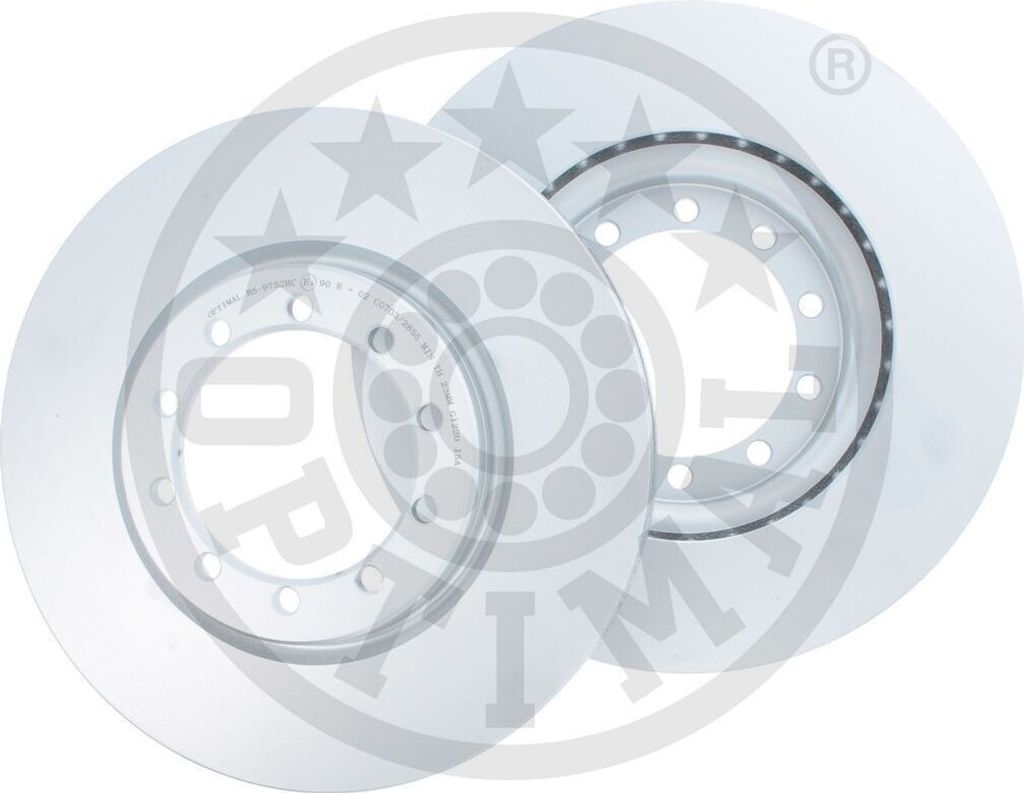2x OPTIMAL Bremsscheibe BS-9752HC vorne 42 5mm 290mm
