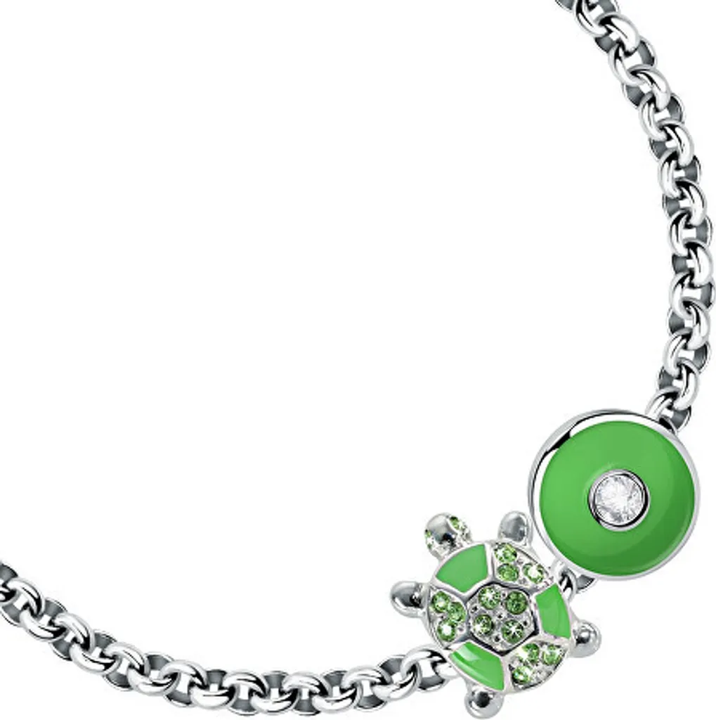 Bracelet en acier inoxydable maille fine avec pendentif goutte d'eau - 2