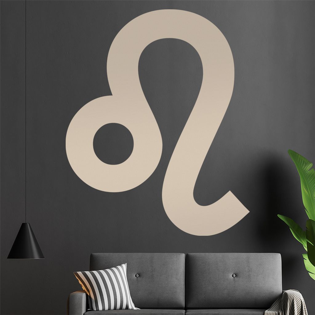 Sternzeichen: Löwe Wandtattoo in 6 Größen - Wandaufkleber Wall Sticker - Dekoration, Küche, Wohnzimmer, Schlafzimmer, Badezimmer
