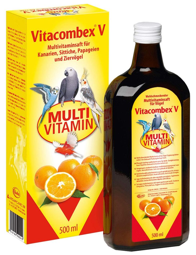 Quiko Vitacombex V 500ml - Jugo multivitamínico para aves Imagen del producto 