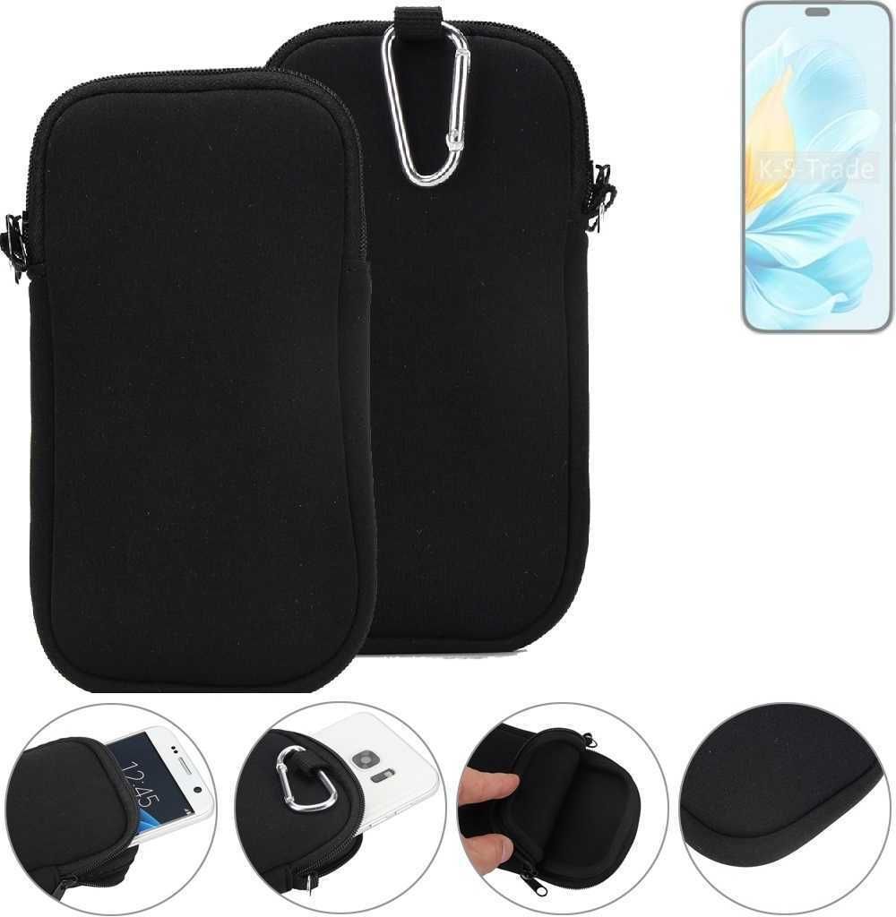 K-S-Trade Neopren-Hülle Handyhülle kompatibel mit Honor 200 Lite Schutzhülle Neoprenhülle Sleeve Schutz-Hülle Gürtel Tasche Case Holster