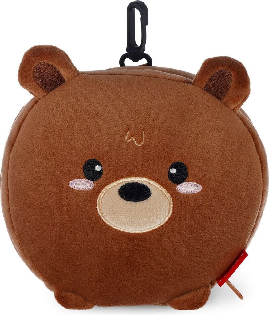 Reisekissen mit Schlafmaske Teddy Legami Travel Buddy braun Produktbild 