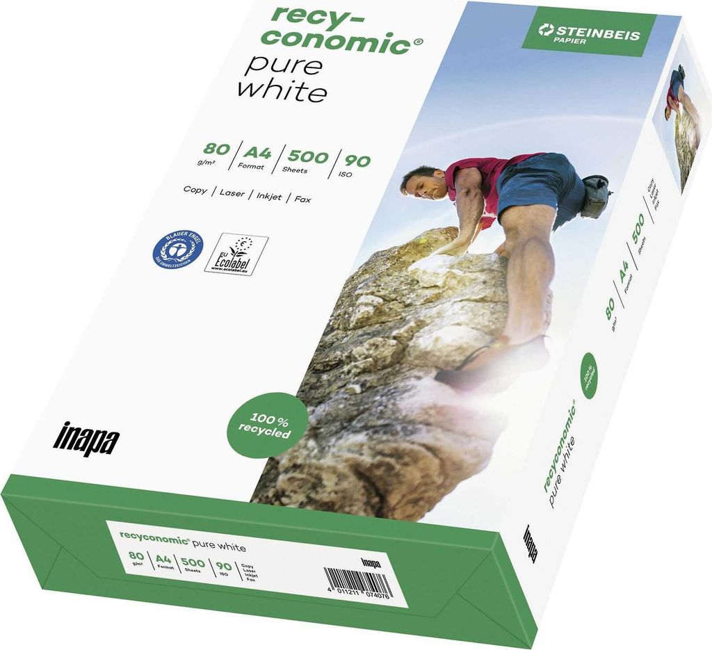 Recyconomic Pure White ISO 90 A 4 500 Blatt 80 g Produktbild 