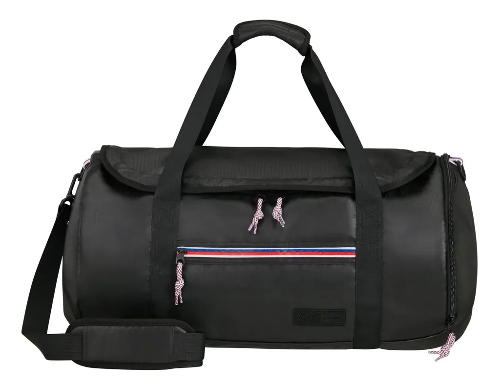 American Tourister borsa da viaggio borsa a tracolla Upbeat Pro Duffle Zip Coated Black nero