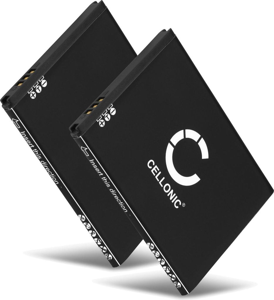 CELLONIC 2x Akku für Mobilfunk Kompatibel mit Samsung GT-S5670 Galaxy Fit, GT-S5830 Galaxy Ace, GT-S5660 Galaxy Gio, EB494358VU - (1350mAh, 3.7V)