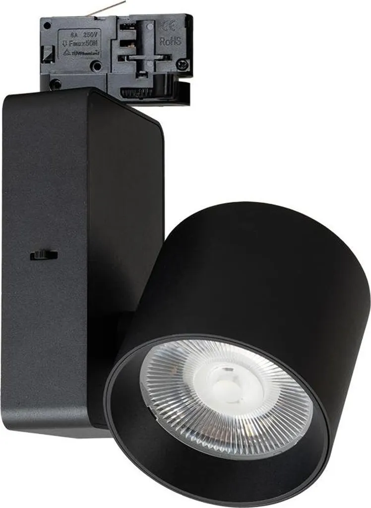 Projecteur LED pour Rail Triphasé Ojo 35W Noir Orientable CCT - 3