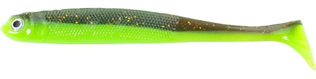 Iron Claw Slim Jim 7 cm Motoroil Chartreuse 8 Stück