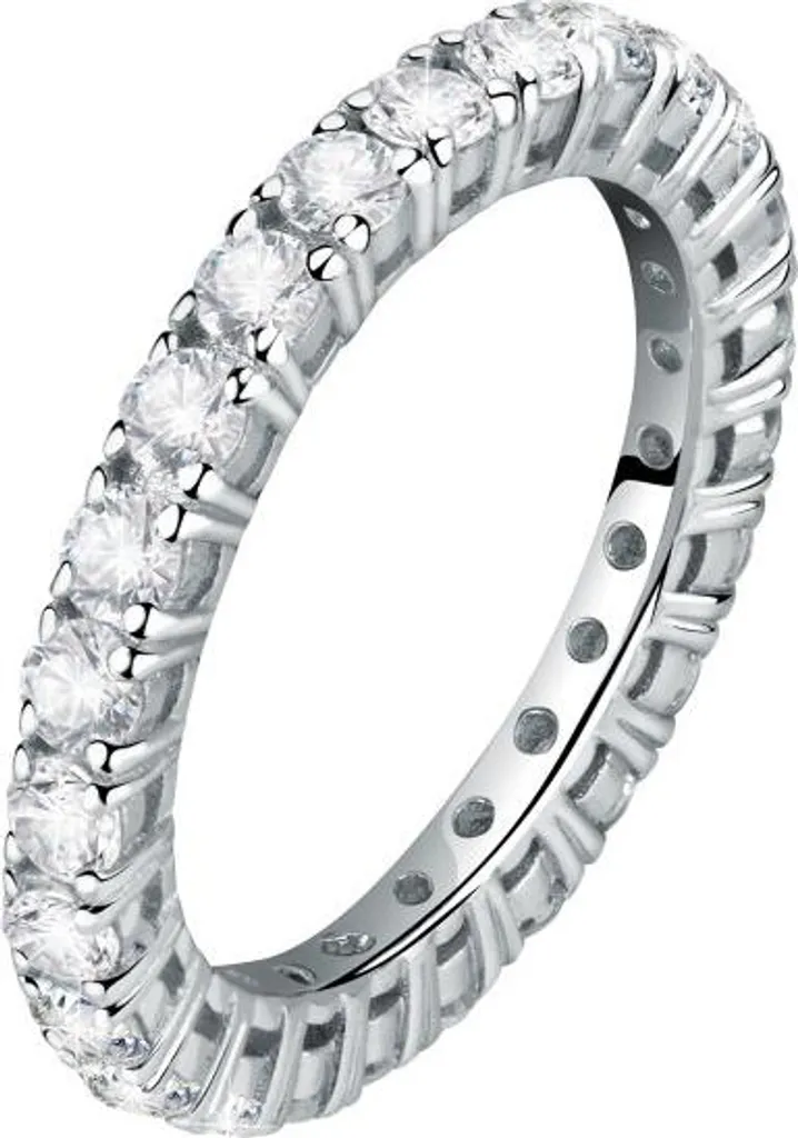Bague Argent Anti-Ternissement avec Zircons Scintille SAQF161 - 52 mm