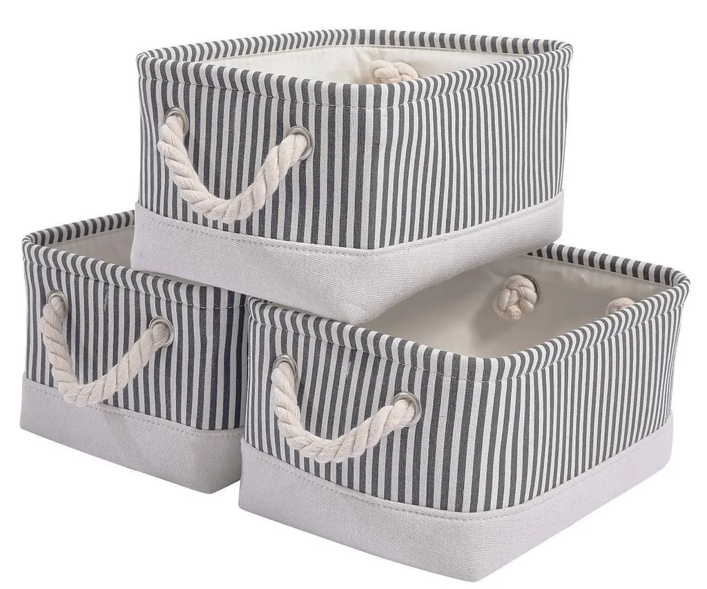 Boîtes de rangement pliables contre le désordre de la maison - Gris