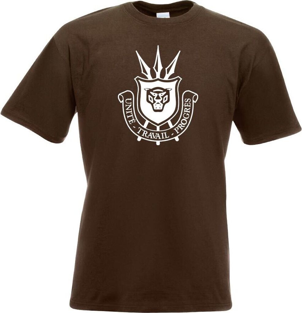 Kiwistar - T-Shirt - Chocolate - Burundi Wappen Motiv Bedruckt Funshirt Design Print - mit Motiv Bedruckt - Funshirt Design - Sport - Freizeit - He...