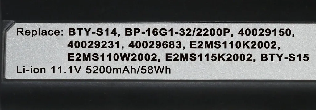vhbw Li-Ion Batteria 6600mAh (11.1V) Notebook Laptop MSI Megabook MX625,MX720,PX600,VR430,VR440,VR600,VR601 sostituisce A32-Z94, A32-Z96, A42-A9