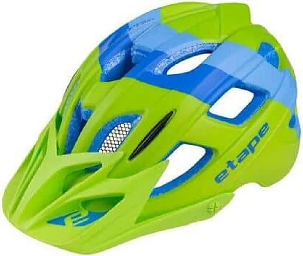 Casque vélo enfant Etape Hero bleu-vert pour apprendre le vélo en ville