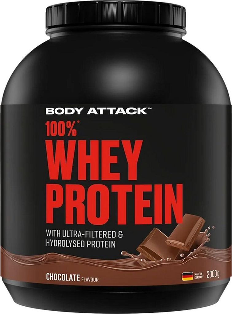 Body Attack 100% Whey- 2 kg Chocolate Produktbild 