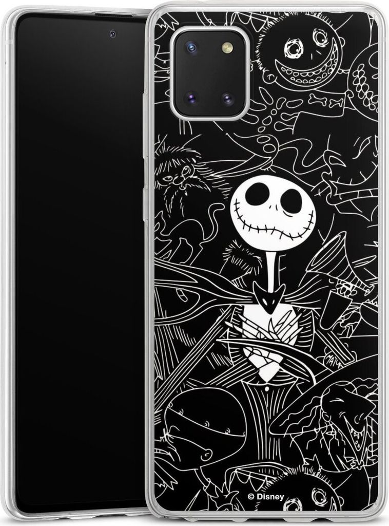 DeinDesign Slim Hülle für Samsung Galaxy Note 10 lite Silikon Case Ultra Dünn Handyhülle Disney Halloween Nightmare Before Christmas