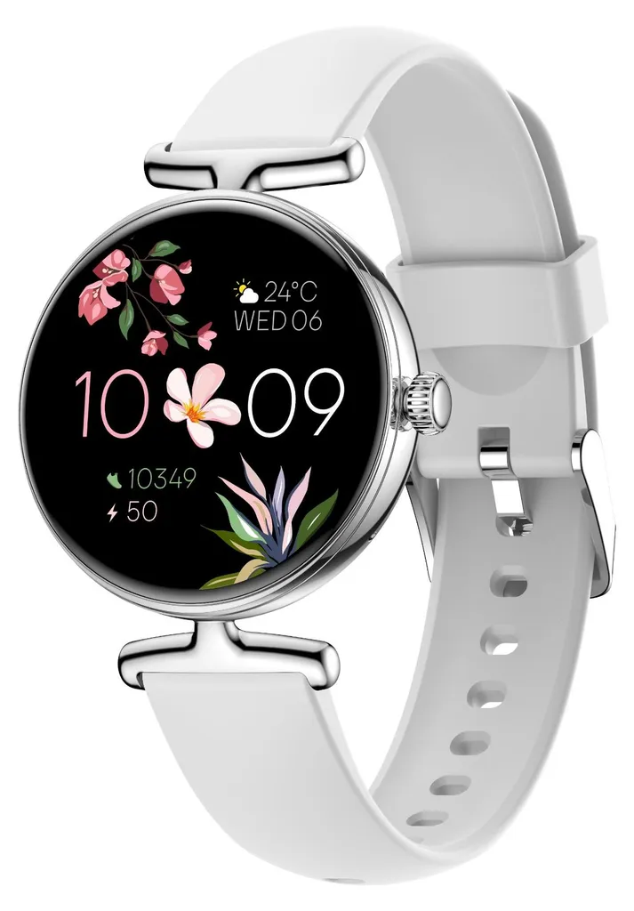 Ne Manquez Plus Rien : Montre Connectée AMOLED Santé Argentée Stable