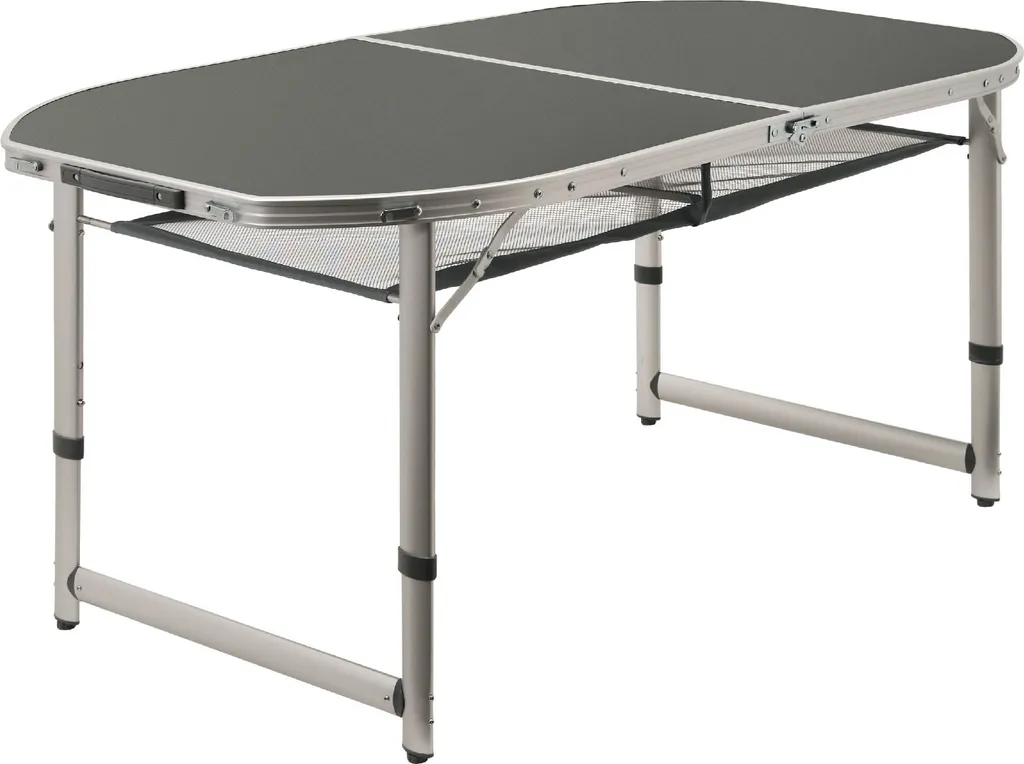 Table camping stable pieds réglables CampFeuer 150x80 pliable 6 convives