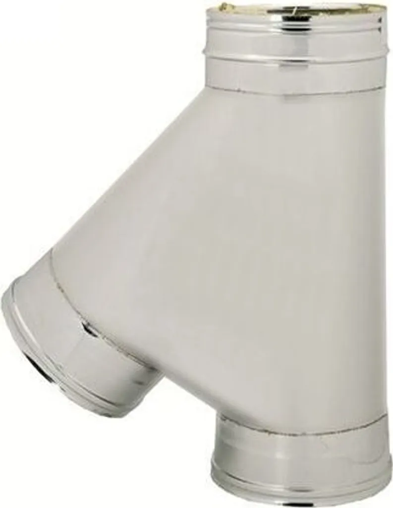 Raccord Braga 135° pour Conduit Cheminée Inox Double Paroi 130/180 mm