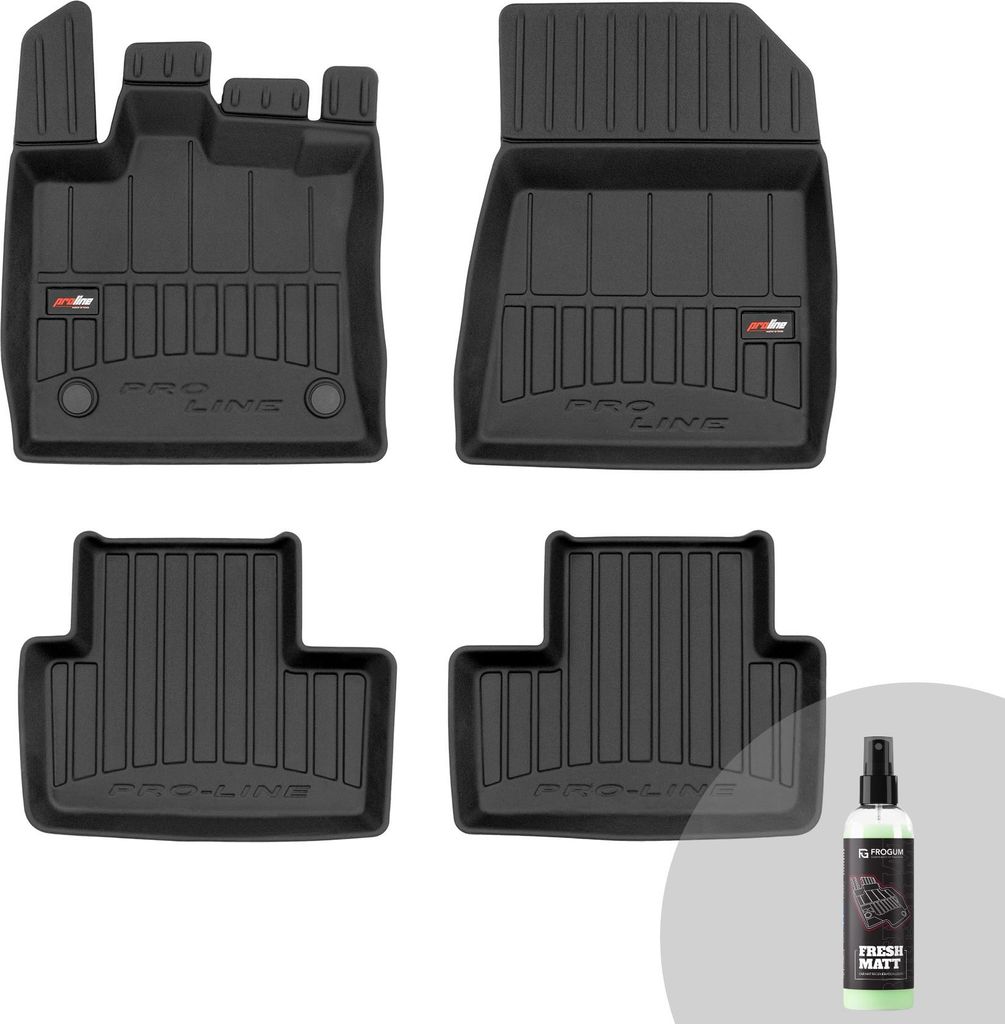 FROGUM ProLine 3D Gummimatten Exklusiven Auto Fußmatten Autofussmatten für Renault Captur II ab 2019