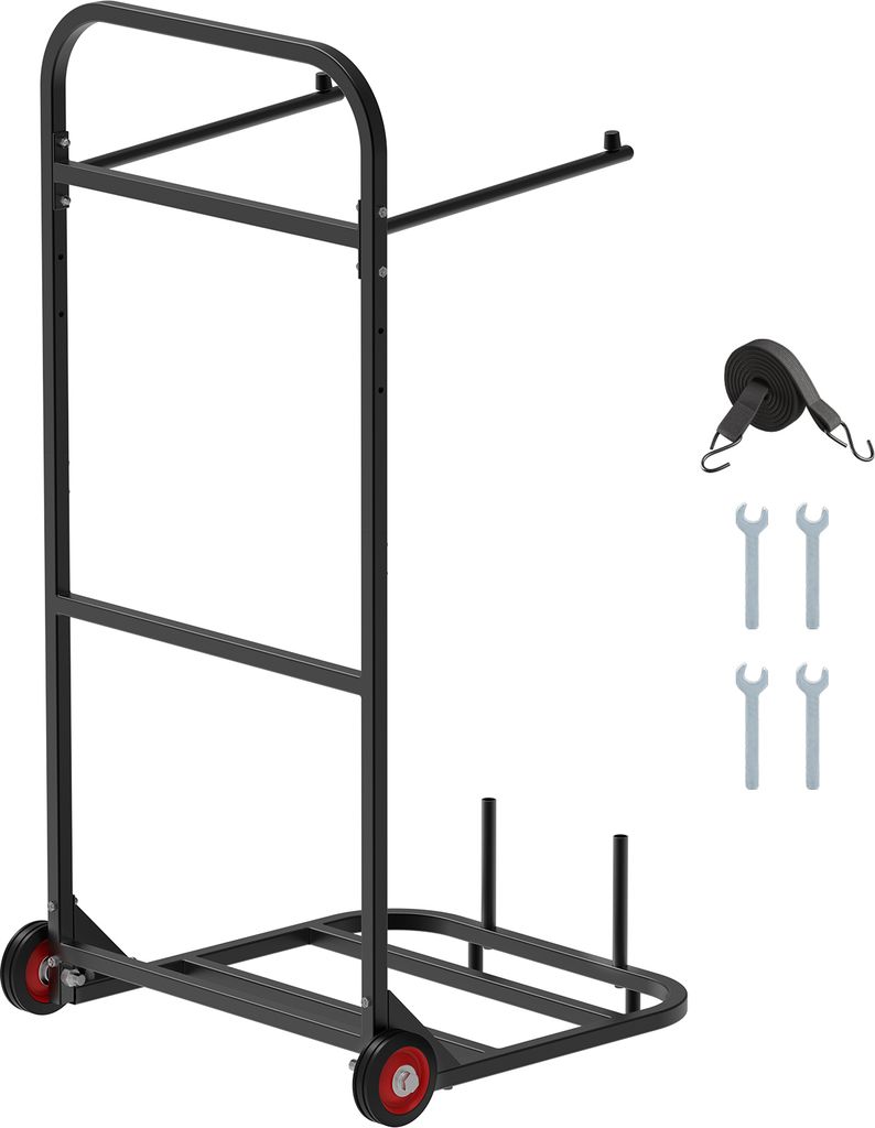 SucceBuy Stuhlkarre Klappstuhl-Rack-Wagen für 10 Stühle 45kg 1100x565x580mm
