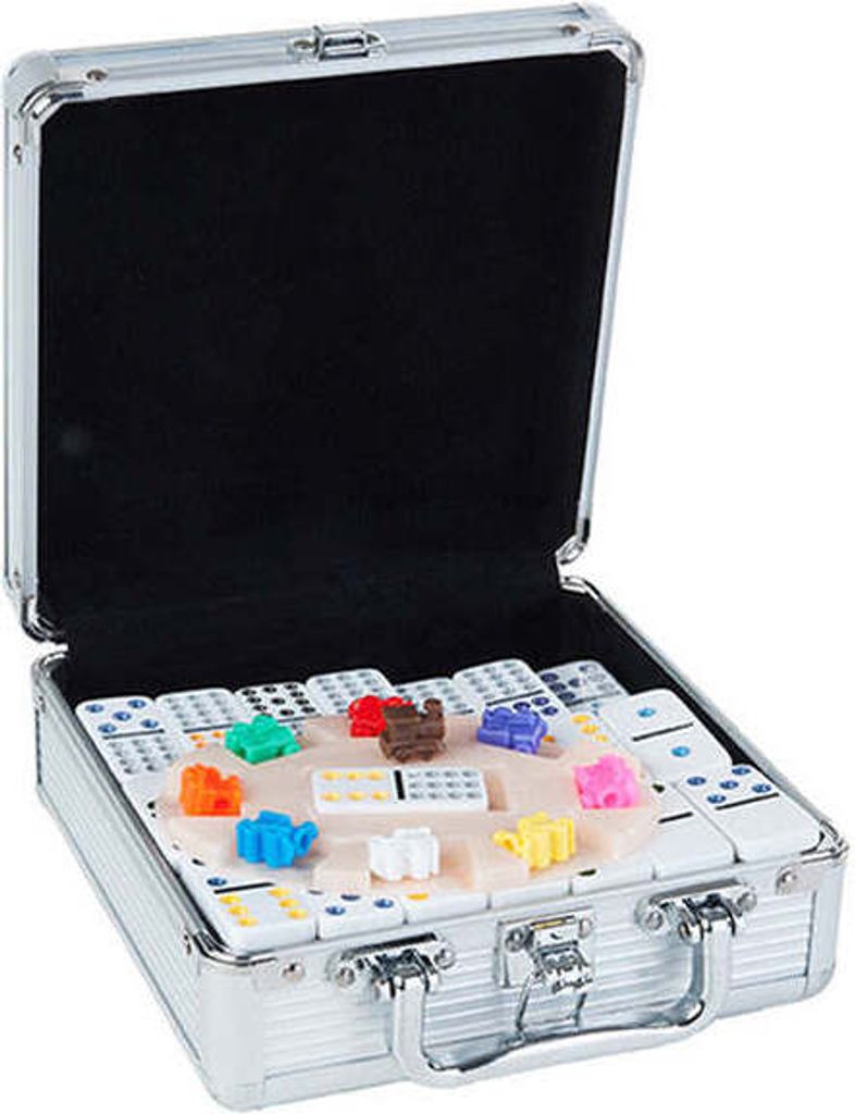 Mexican Train Domino Alu - Box 100 Stück Produktbild 13