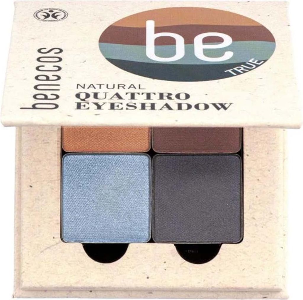 benecos Natural Beauty Colour Edition Quattro Eyeshadow - true blue Bio 8g