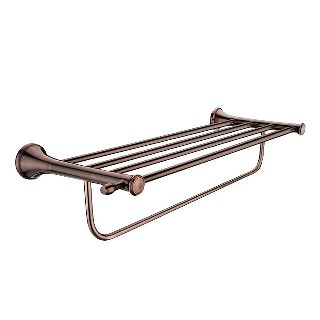 Porte-serviette mural en cuivre Nimco Lada 80cm pour Salle de Bain