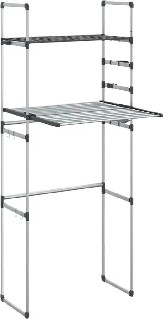 Dites adieu au désordre : Étagère machine à laver aluminium anti-rouille