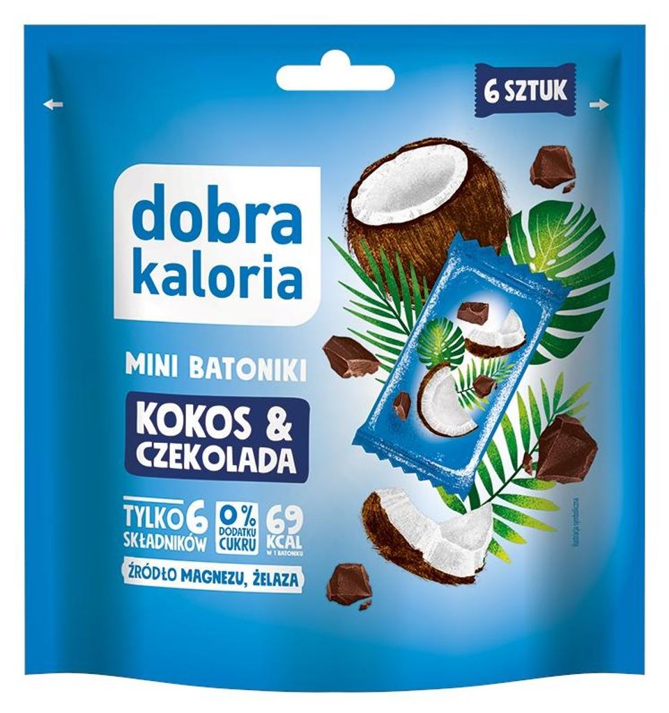 Good Calories Mini-Riegel Kokosnuss & Schokolade 102 g Produktbild 