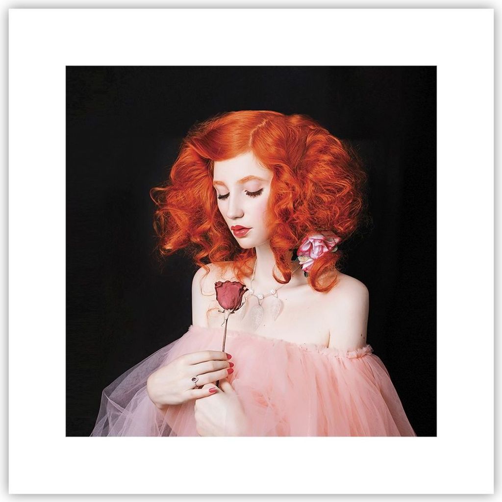 Poster - Poster ohne Rahmen - Erz Frau Rose - 30x30 cm - Wand Bild - Wanddeko - Wandbilder - Kunstposter - Wandposter - Bilder - Kunstdruck - Wandd...