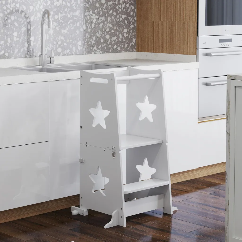 Tour d'observation stable structure trapézoïdale pour enfant blanc