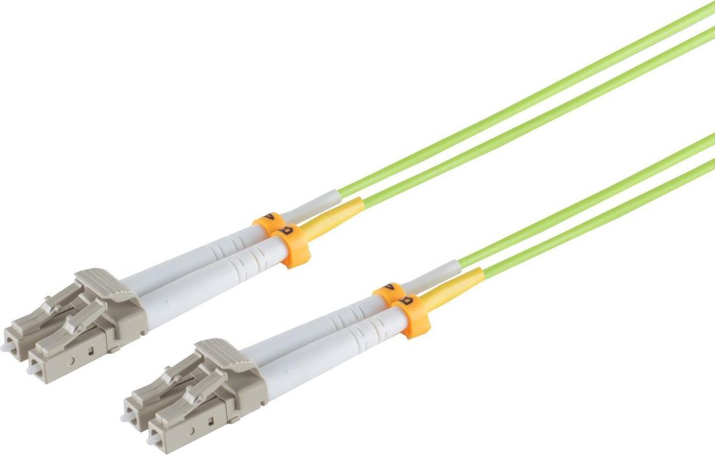 S/CONN maximum connectivity LWL-Duplex Patchkabel LC/LC 50/125μ, OM5, lindgrün, 1,0m (07-500215)