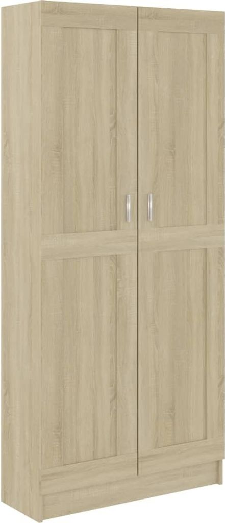 vidaXL Bücherschrank Sonoma-Eiche 82,5x30,5x185,5 cm Produktbild 