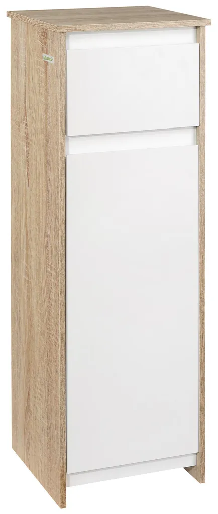 Meuble d'appoint salle de bain pour petits espaces - Armoire bois blanc