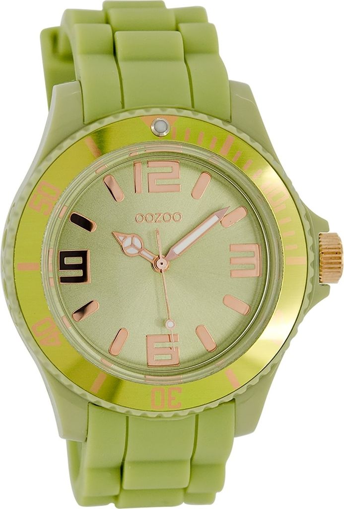 Oozoo Armbanduhr grün Silikon Timepieces Damen Produktbild 