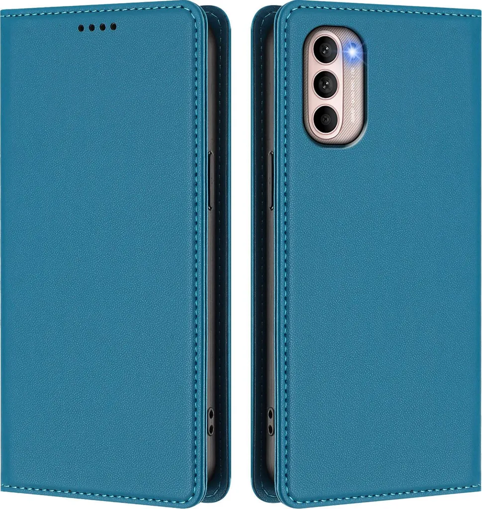 Cover Blu Motorola Moto G41 / G31 | Flip Wallet in Finta Pelle
