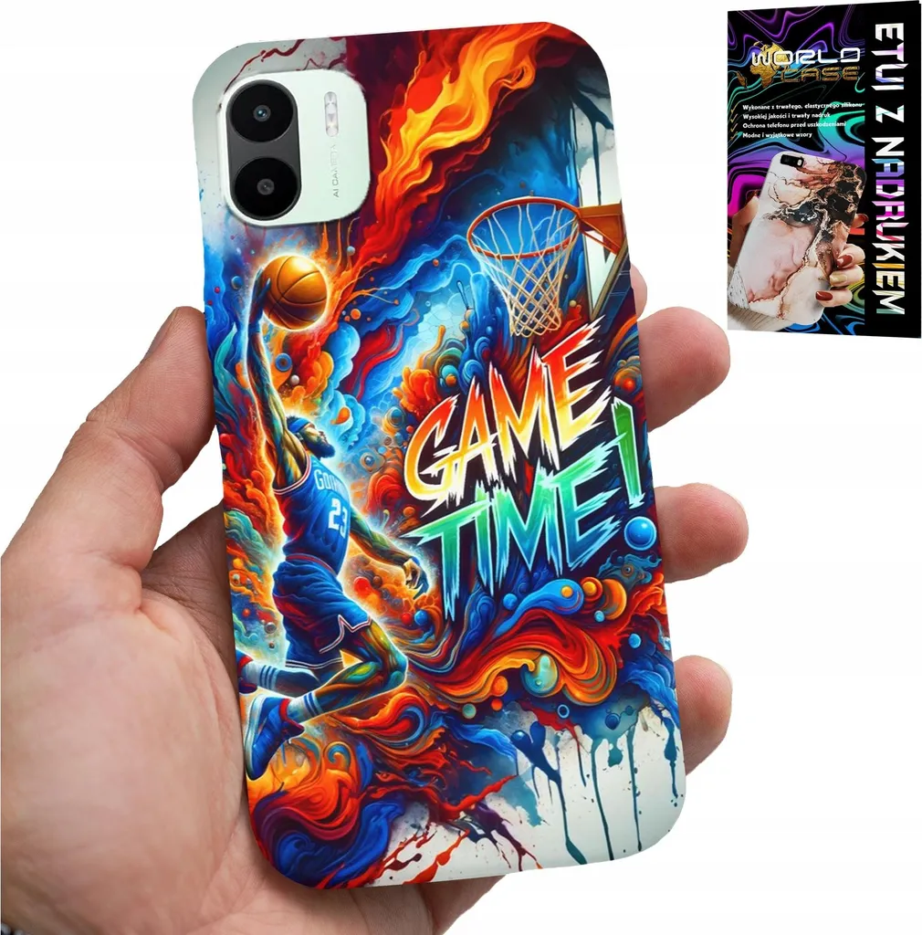 Cover Pro-Impact Xiaomi Redmi A1 Basket NBA Edition + Vetro