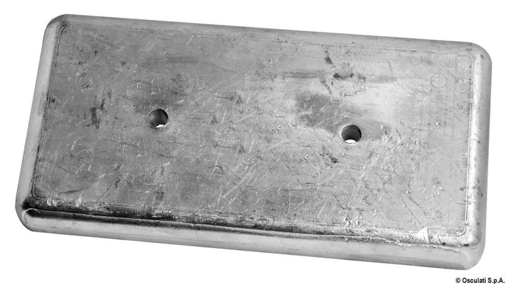 Anode zinc à visser 8000g grand format 300x150 mm anticorrosion coque