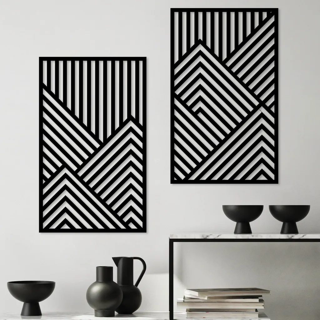 Déco Murale Métal Noir Vertical Limit Idéale pour Bureau ou Chambre