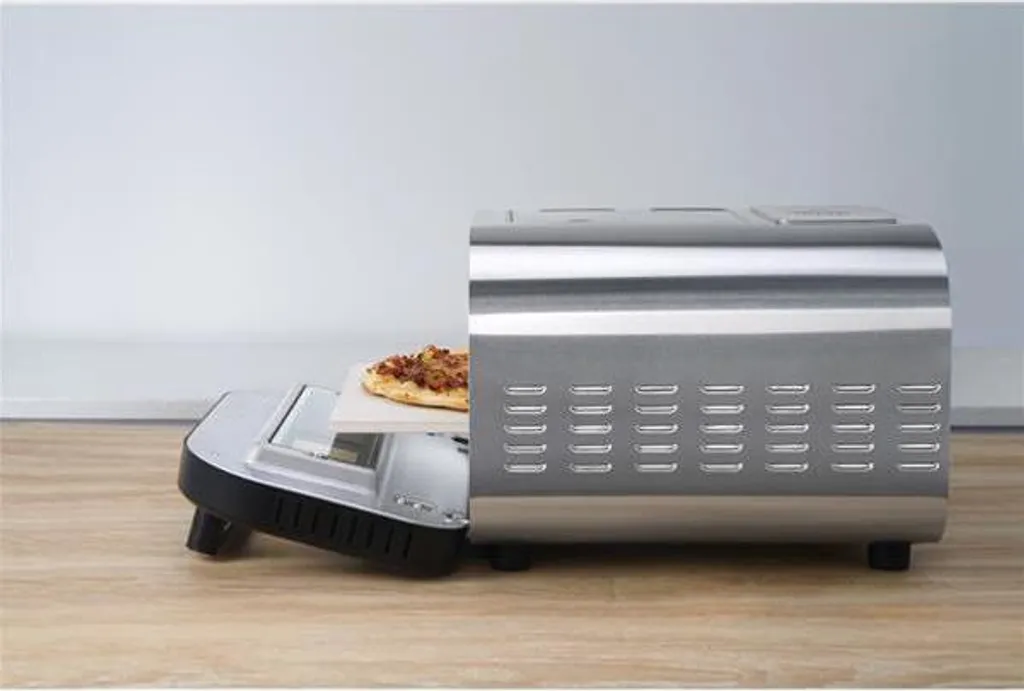 Four à pizza électrique professionnel KitchenChef en inox 32 cm - 6