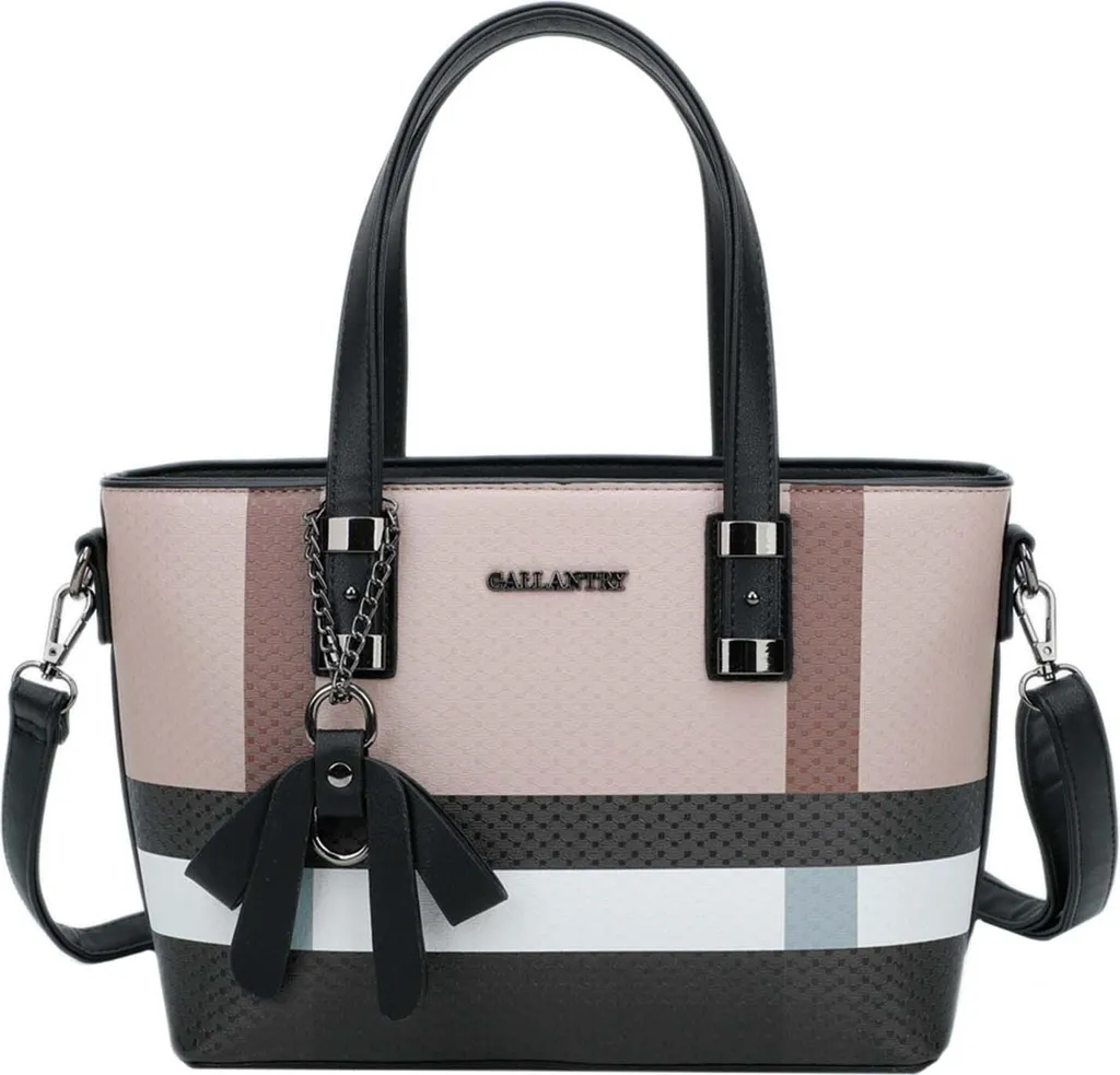 Grand Sac Cabas Femme Noir Gallantry avec Détails Graphiques Design