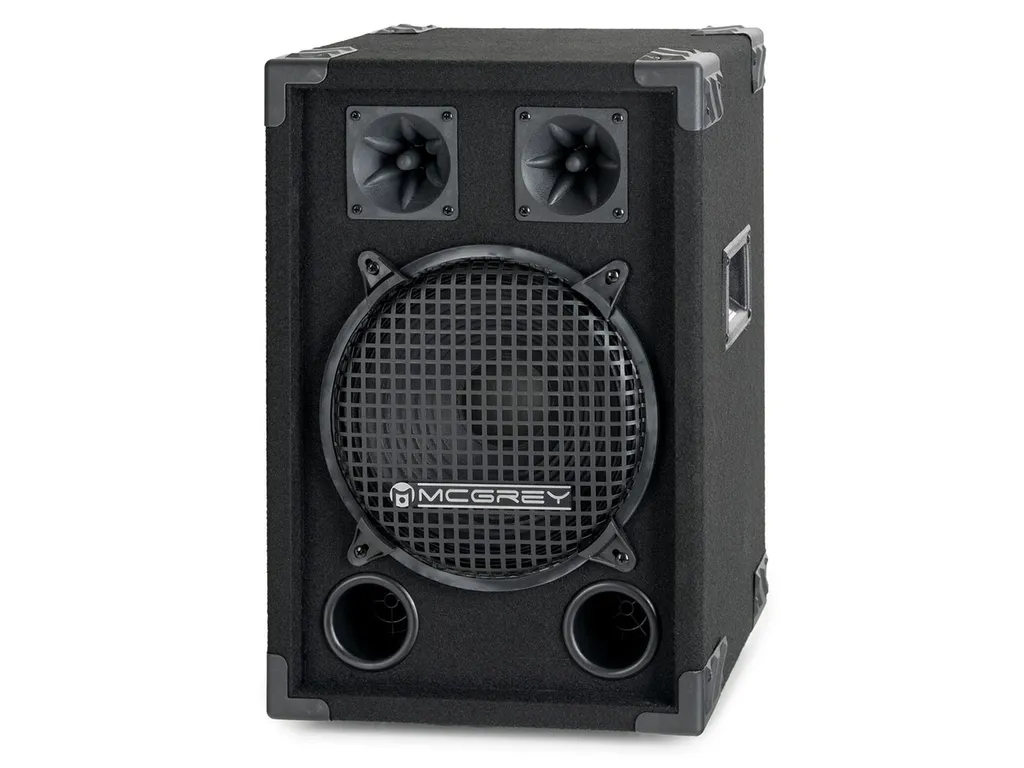 Enceinte de fête DJ-1022 à 2 voies avec caisson de basses 25 cm noire