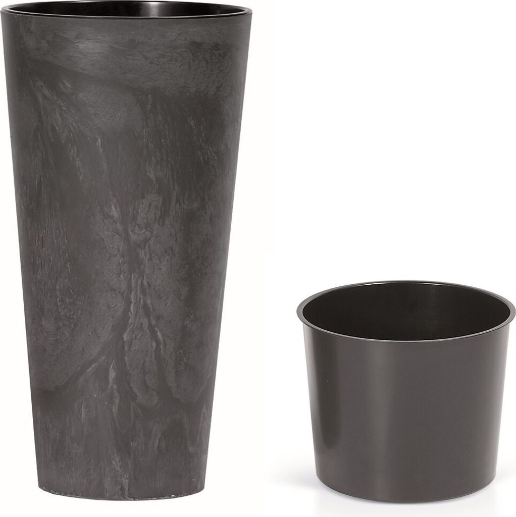 Květináč Tubus Effect tmavě šedý 25 cm Zdjęcie produktu 12