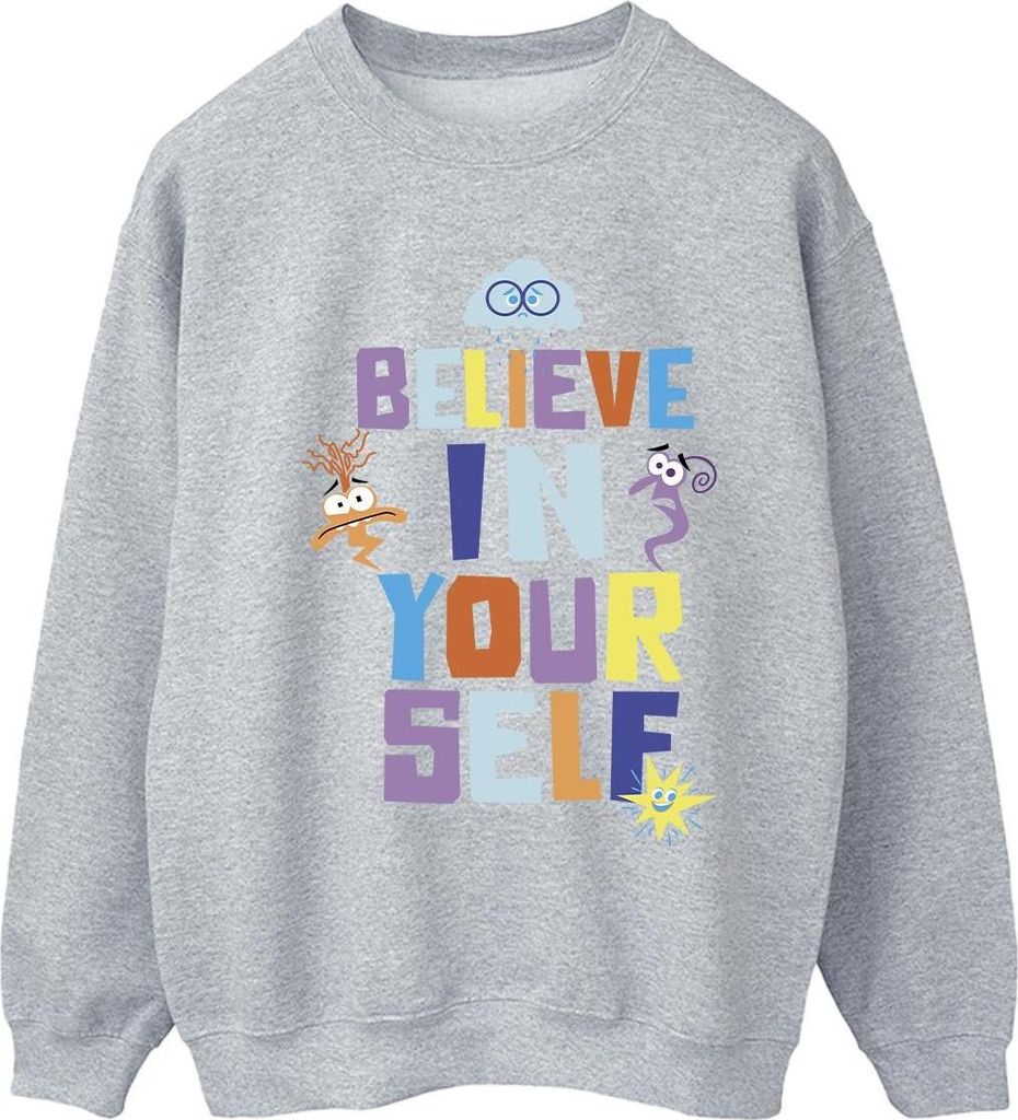 Inside Out 2 - "Believe In Yourself" Sweatshirt für Damen BI54730 (3XL) (Sportgrau)